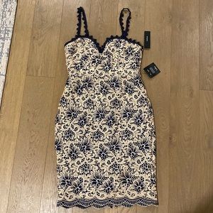NBW LULU’s gold/navy dress